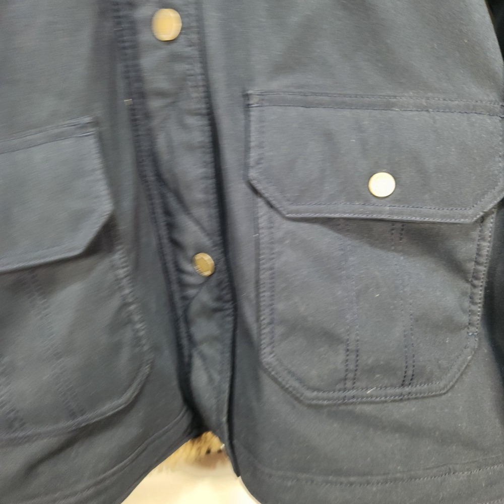 Hollister Womens Size XL Navy Blue Faux Fur Lined Hooded Parka Jacket NWOT - Picture 7 of 10